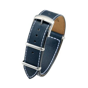 腕時計ベルト 時計バンド BAMBI バンビ 牛革 ネイビー メンズ BGE311D1 18mm 20mm 22mm ギフト対応 送料無料