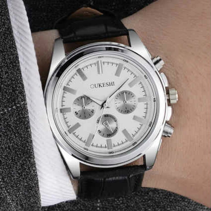 楽天市場 腕時計 メンズ メンズ腕時計 かっこいい ビジネス 安い プレゼント 通勤 Jewel ジュエル フェイククロノグラフ ドレスショップjewel