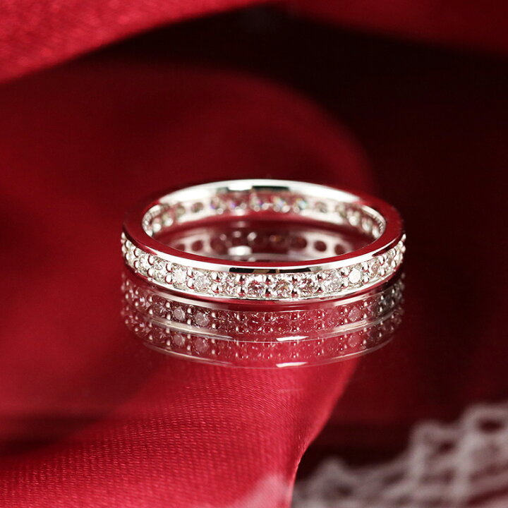 楽天市場】【特別価格】【0.5ct】pt950 ダイヤモンド フルエタニティ 