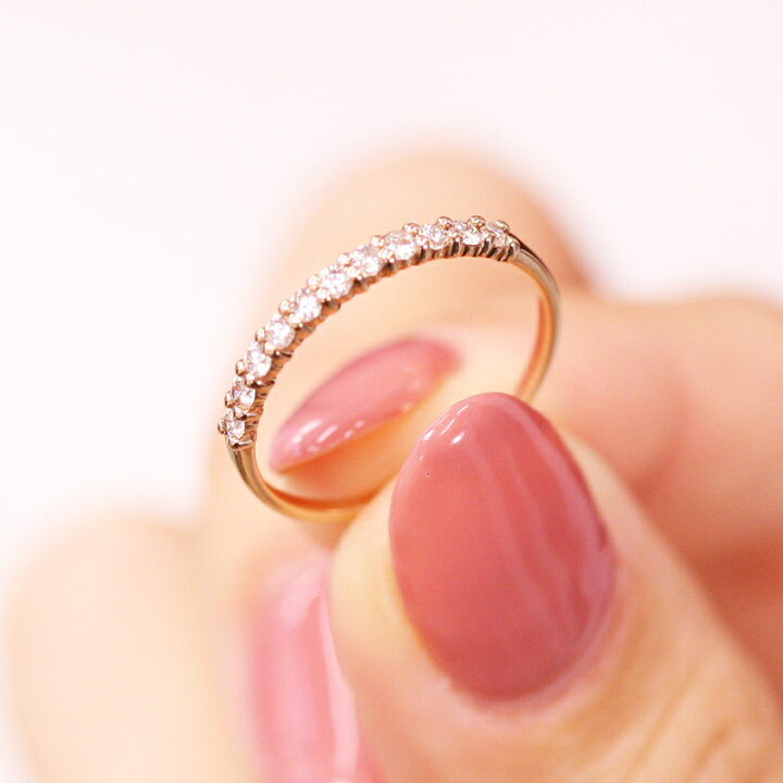 楽天市場】☆K18 K10 0.23ct ダイヤモンド エタニティ リング イエロー 