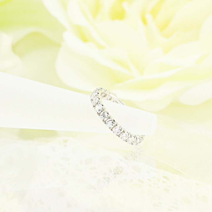 楽天市場】☆Pt950 1.5ct ダイヤモンド フルエタニティ リング  