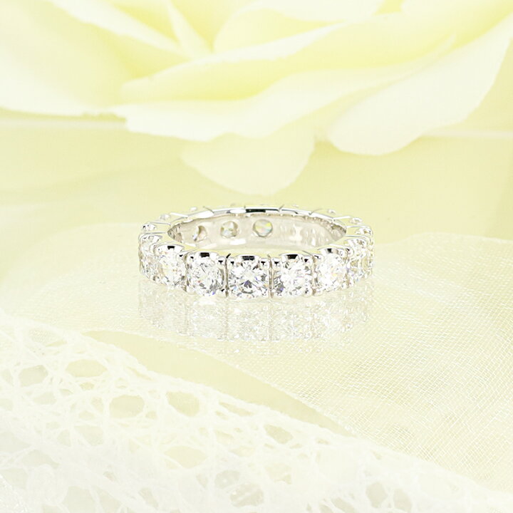 楽天市場】Pt950【3.0ct】 ダイヤモンド フルエタニティ リング【H 