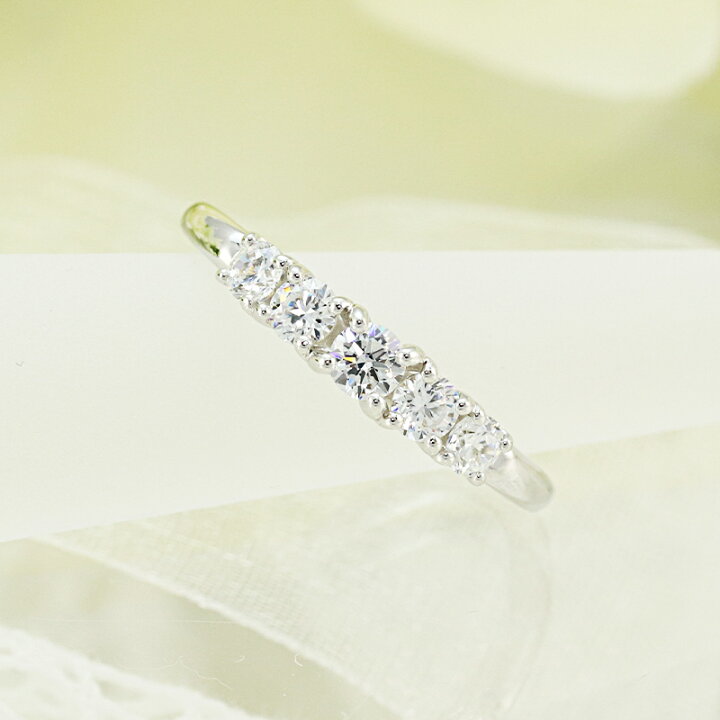 楽天市場】【0.5ct】pt950 グラデーション ダイヤモンド エタニティ  