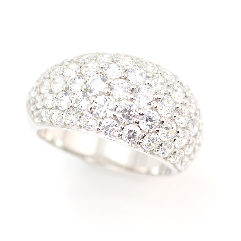 【3.0ct】Hカラー SIクラス ダイヤモンド パヴェ リング指輪 リング プラチナ　リング パヴェ 3カラット　ダイヤ pt950 パヴェ リング  送料無料 品質保証書 刻印無料 婚約 ブライダル | Jeweluce