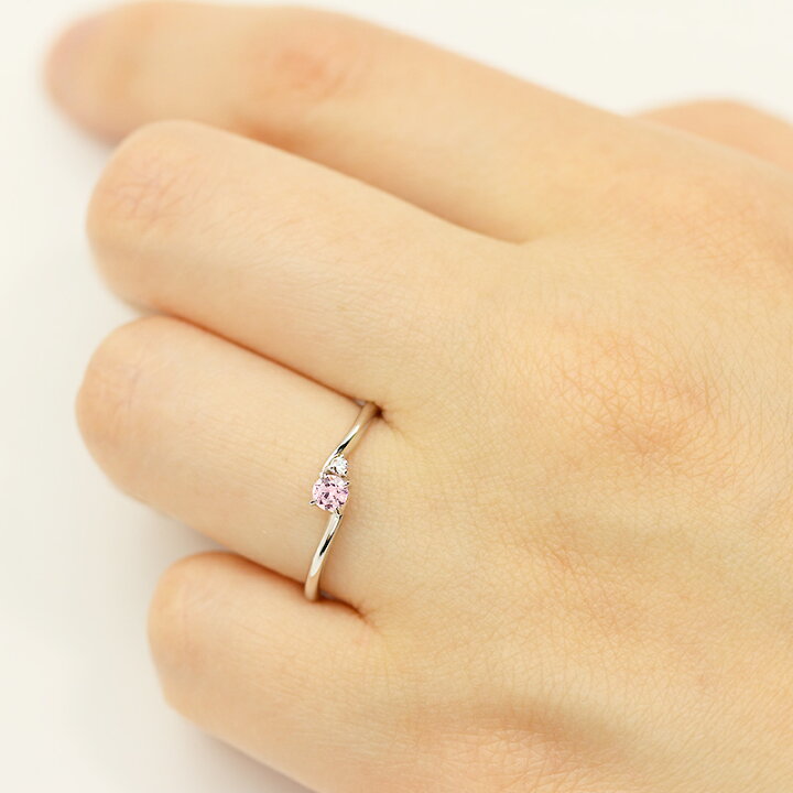 楽天市場】【大特価！】pt950 天然ピンクダイヤモンド 0.08ct Pink Dia 