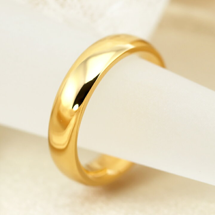 楽天市場】K24 純金 ゴールド リング 5mm 【6～13号】 指輪 24k 24金 
