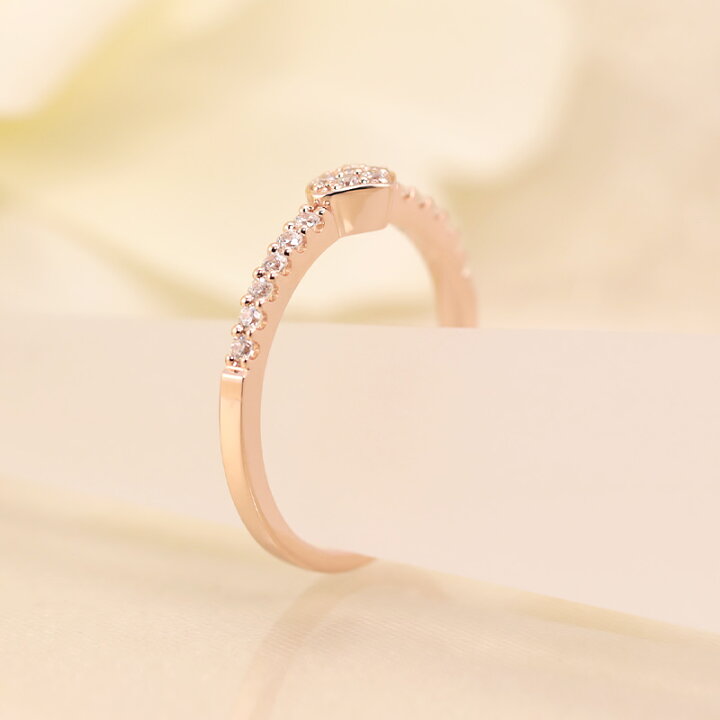 楽天市場】【0.16ct】K10 YG/PG/WG ダイヤモンド エタニティリング  