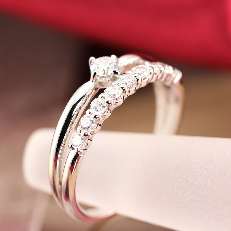 プラチナ 鑑定書付 指輪 リング ダイヤモンド0.48ct 結婚指輪 エンゲージリング 一粒ダイヤモンド大粒ダイヤモンド SIクラス 立て爪 大きいサイズ対応