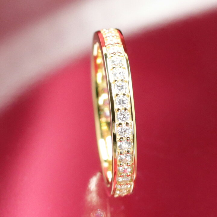 楽天市場】K18 YG 【0.5ct】ダイヤモンド フルエタニティリング【H 