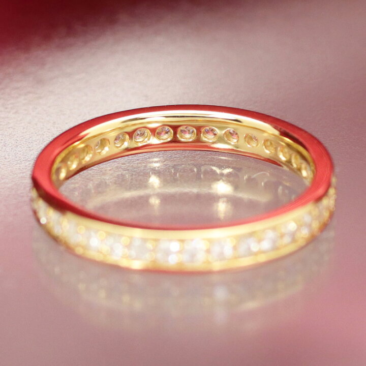 楽天市場】K18 YG 【0.5ct】ダイヤモンド フルエタニティリング【H 