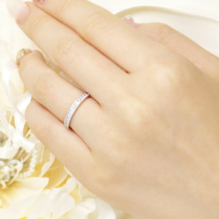 楽天市場】☆pt950 【0.5ct】ダイヤモンド フルエタニティリング 【H 
