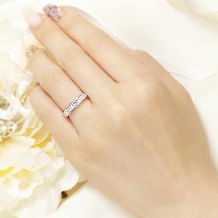 楽天市場】pt950 【0.5ct】ダイヤモンド エタニティ リング 大粒 天然 