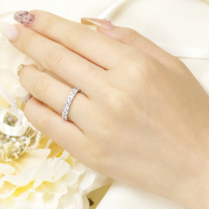 楽天市場】pt950 【1.0ct 】テンダイヤモンド エタニティ リング 【H 