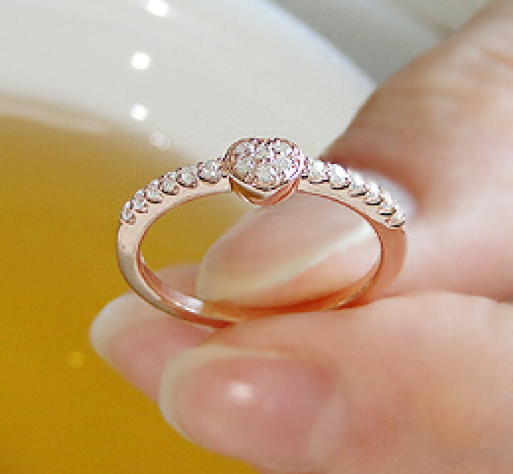 楽天市場】【0.16ct】K10 YG/PG/WG ダイヤモンド エタニティリング  