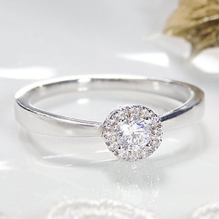 楽天市場】【H＆C】0.15ct pt950 ハートキュー 取り巻き ダイヤモンド 