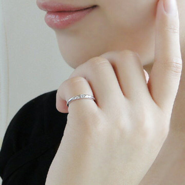 楽天市場】Pt950 【0.03ct】ダイヤモンド ピンキー リング 