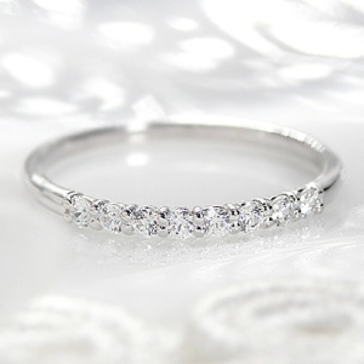楽天市場】pt950 ダイヤモンド ピンキーリング【0.16ct】指輪 リング  