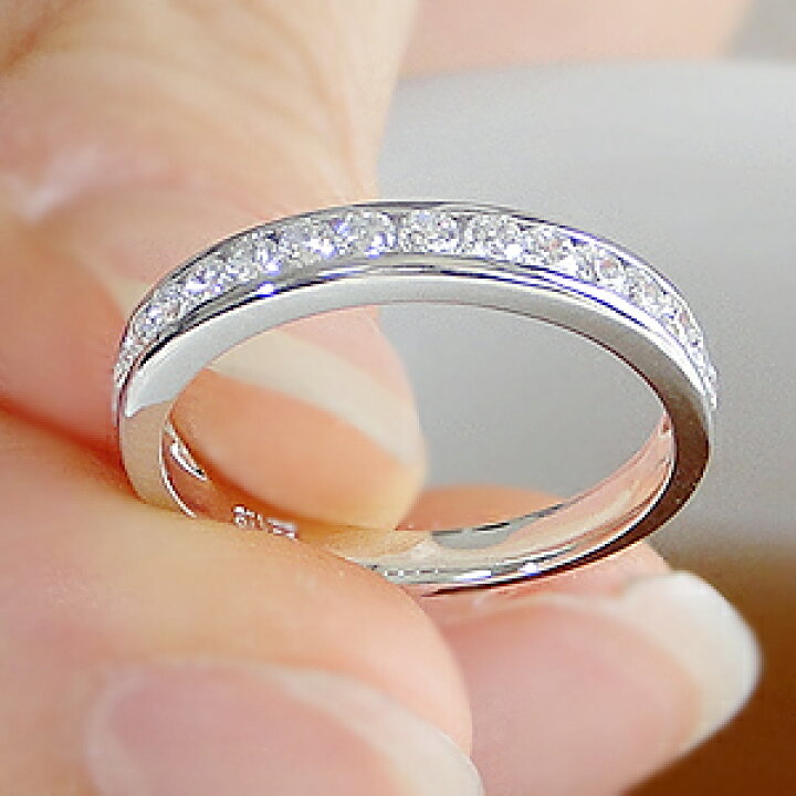 楽天市場】【Hカラー・SIクラス】0.5ct ダイヤモンド ハーフエタニティ 