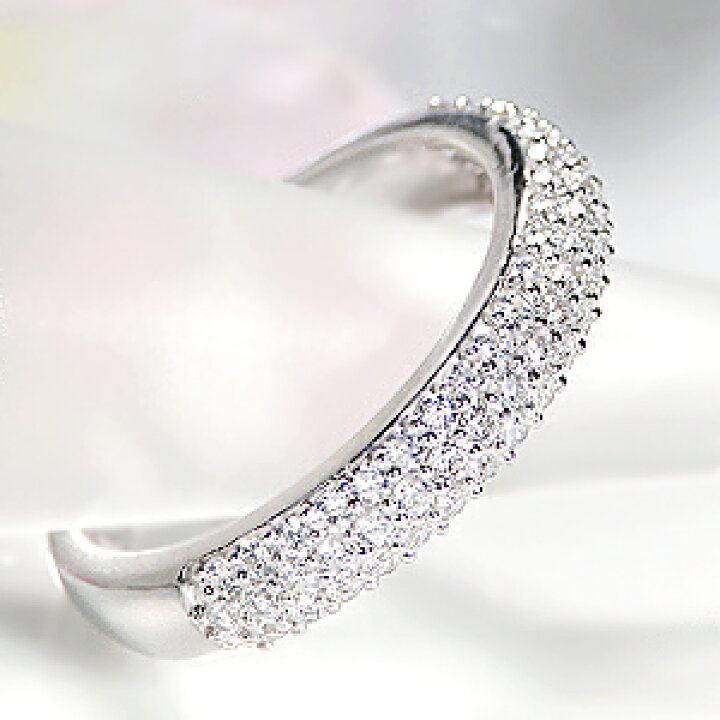 楽天市場】Pt950 0.50ct パヴェ リング ジュエリー レディース 指輪 