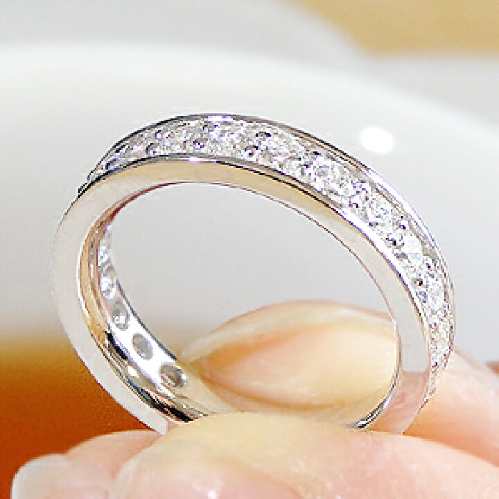 楽天市場】pt950 1.5ct 【H＆C】 ダイヤモンド フルエタニティ リング 
