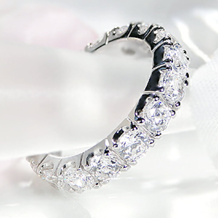楽天市場】Pt950【3.0ct】 ダイヤモンド フルエタニティ リング【H 