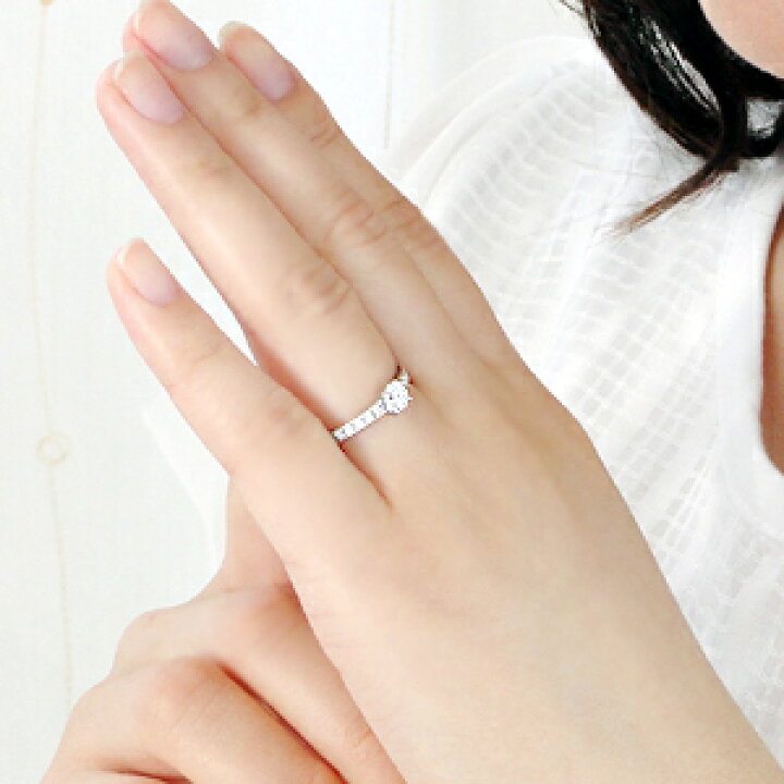 楽天市場】☆pt950【0.44ct】ダイヤモンド エタニティ リング 指輪 