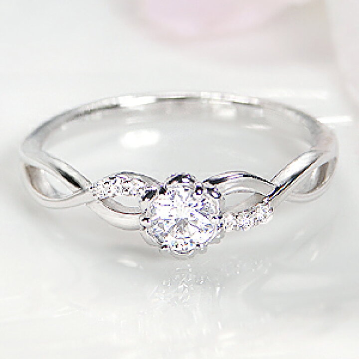 楽天市場】pt950【0.23ct】ダイヤモンド リング 指輪 リング プラチナ 