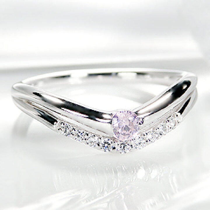 楽天市場】【大特価！】pt950 0.07ct 天然ピンクダイヤモンド Pink Dia 