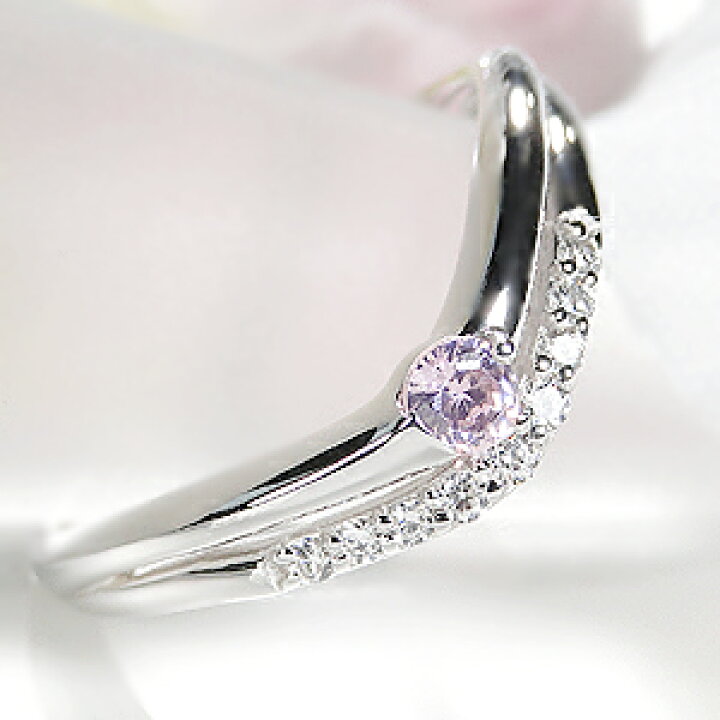 楽天市場】【大特価！】pt950 0.07ct 天然ピンクダイヤモンド Pink Dia 
