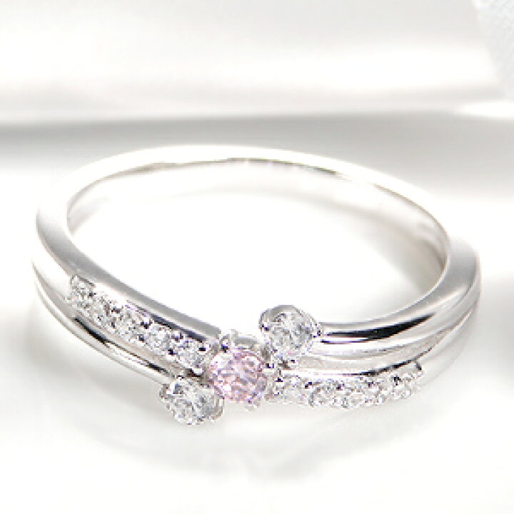 楽天市場】pt950 天然ピンクダイヤモンド 0.06ct Pink Dia エタニティ 