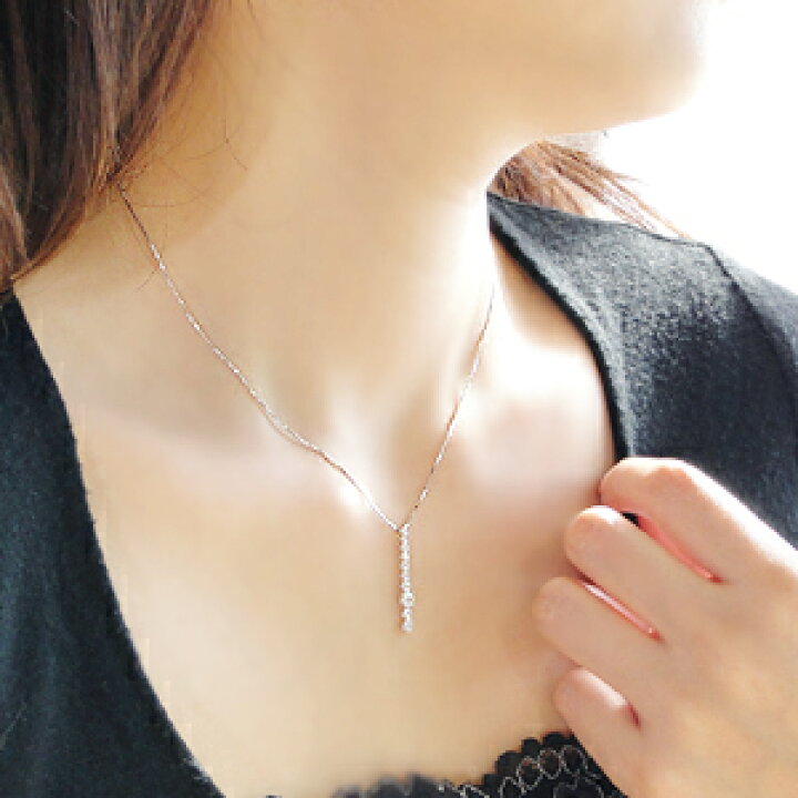 楽天市場】K18WG/YG/PG【0.50ct】テンダイヤ ペンダント ファッション  