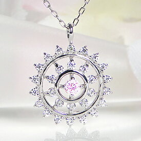 pt900 天然ピンクダイヤモンド 0.05ct Pink Dia ネックレス ペンダント ダイヤモンド total0.29ct ピンクダイヤ プラチナ ダイヤ サークル 花 フラワー 記念日 プレゼント 送料無料 代引手数料無料 品質保証書 誕生日 プレゼント 母の日