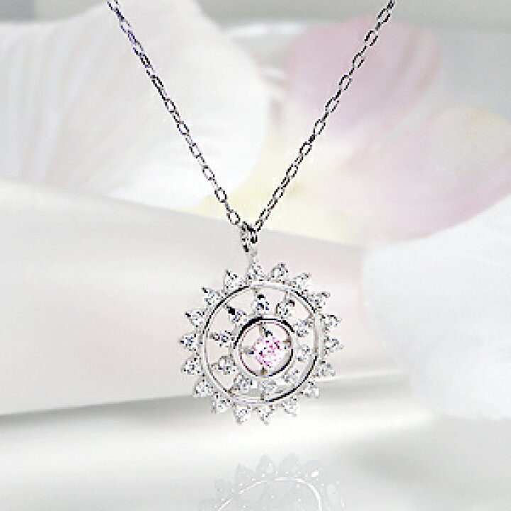 楽天市場】pt900 天然ピンクダイヤモンド 0.05ct Pink Dia ネックレス 
