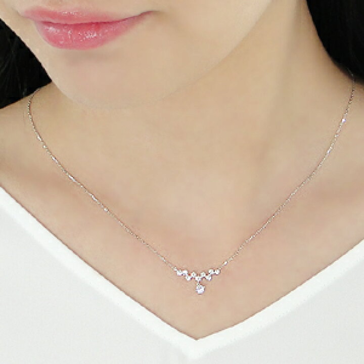 楽天市場】pt900【0.35ct】テンダイヤモンド ライン ペンダント 
