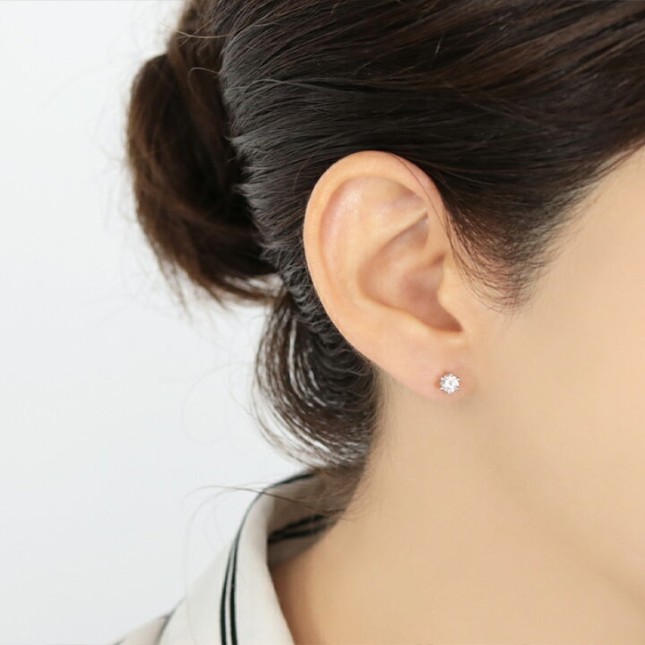楽天市場】PT1000 ダイヤモンド ピアス 0.35ct 【Hカラー・SIクラス 