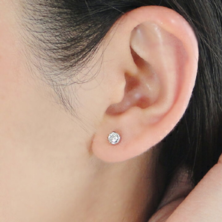 楽天市場】☆pt1000 【0.3ct】 ダイヤモンド ピアス！ダイヤピアス  