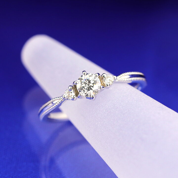楽天市場】0.25ct 婚約指輪 結婚指輪 中央宝石研究所 鑑定書 品質 