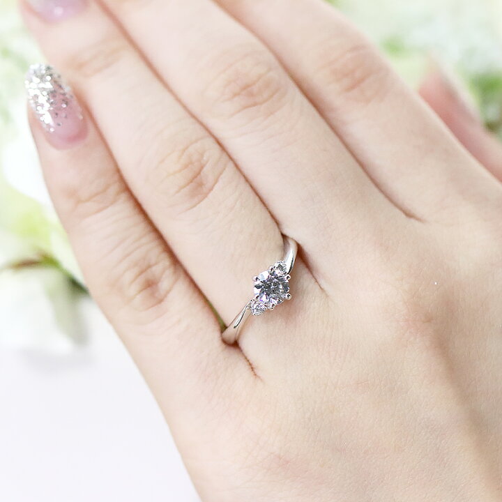 楽天市場】0.5ct 婚約指輪 結婚指輪 中央宝石研究所 鑑定書 品質保証書 