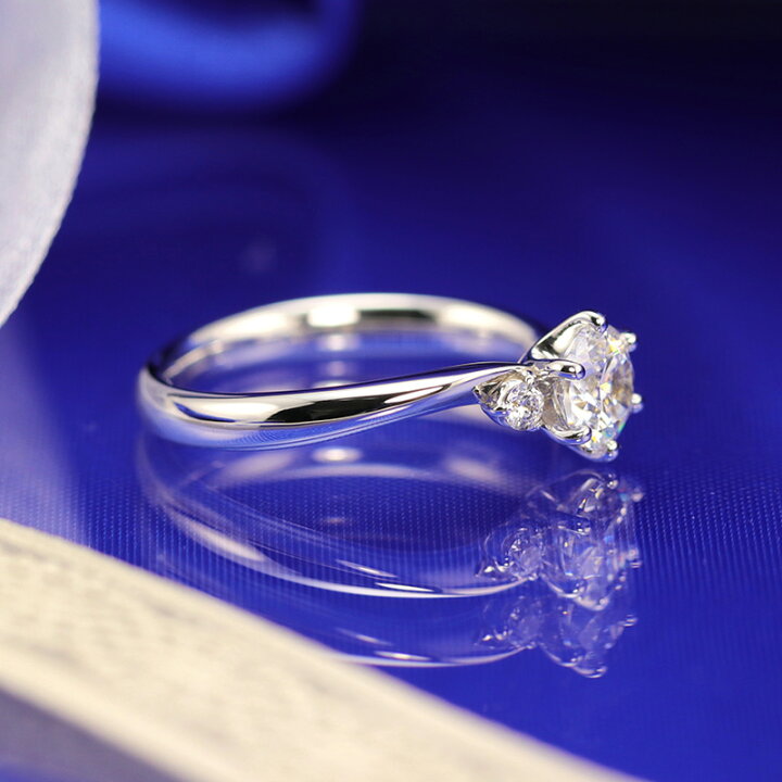 楽天市場】0.5ct 婚約指輪 結婚指輪 中央宝石研究所 鑑定書 品質保証書 