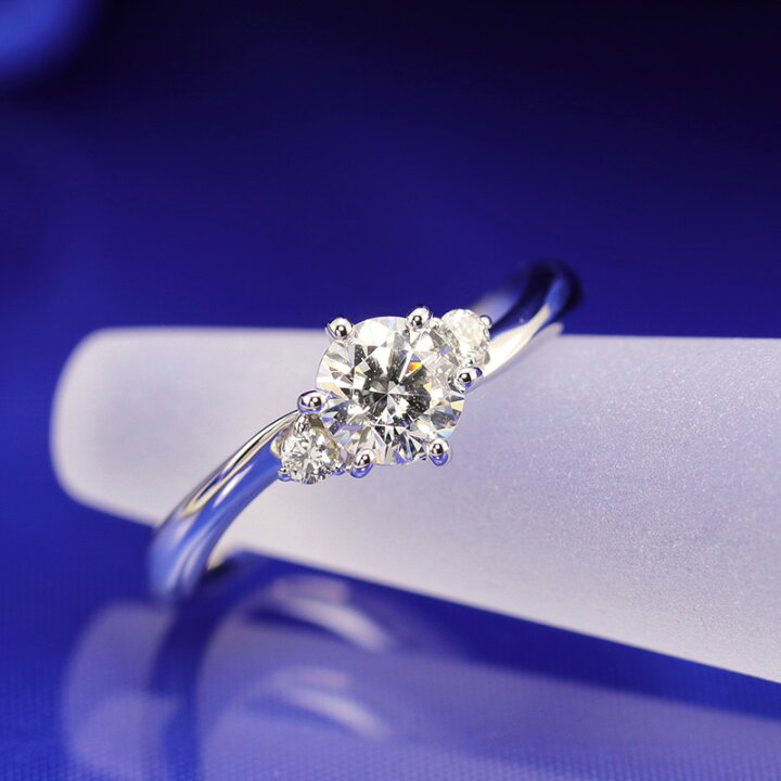 楽天市場】0.5ct 婚約指輪 結婚指輪 中央宝石研究所 鑑定書 品質保証書 