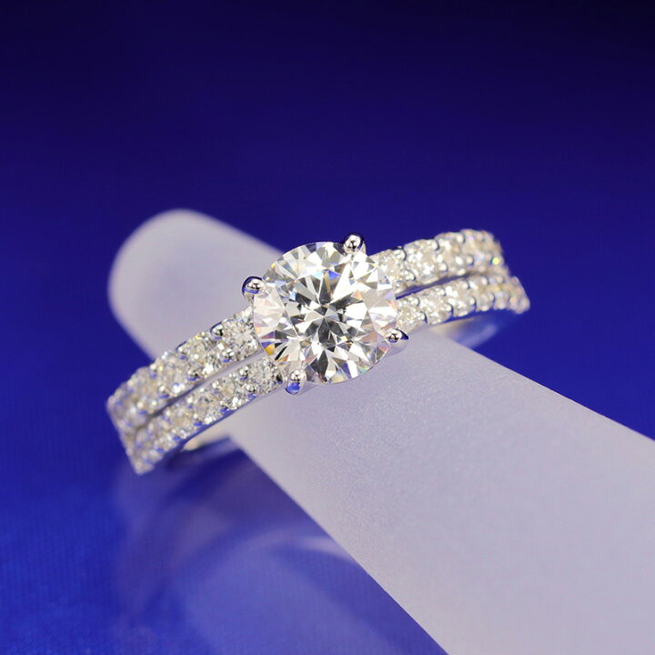 楽天市場】1.0ct 婚約指輪 結婚指輪 中央宝石研究所 鑑定書 品質保証書 