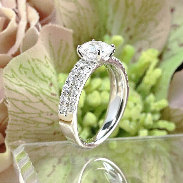 楽天市場】1.0ct 婚約指輪 結婚指輪 中央宝石研究所 鑑定書 品質保証書 
