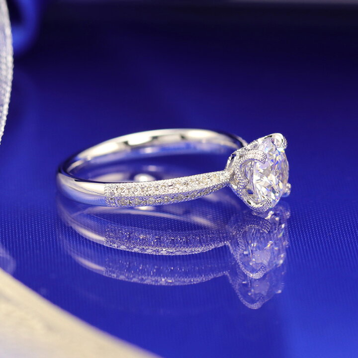 楽天市場】1.0ct 婚約指輪 結婚指輪 中央宝石研究所 鑑定書 品質保証書 