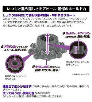 ジェクスEDサポートリングマッスルリング繰り返し使用可能【HLS_DU】