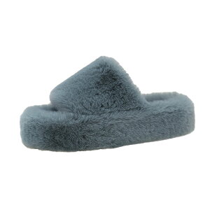 ファーサンダル レディース ファースリッパ ルームシューズ 厚底 ふわふわ フェイクファー ボアサンダル 暖かい 秋冬用 ムートンスリッパ 室内 歩きやすい 滑り止め 保温 厚底サンダル ぺた