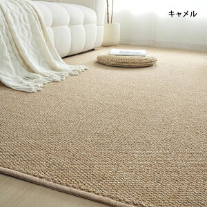 カーペット ラグマット 洗える シザル麻風 ラグ マット 床マット 大きめ 大判 絨毯 長方形 四角 滑り止めマット 敷物 室内 和室 洋室 洋風 撥水 汚れ防止 お手入れ簡単 汚れ対策 玄関 マット