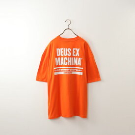 【送料無料】 DEUS EX MACHINA デウス エクス マキナ TEAM レーシングチームTシャツ DMP231741A メンズ トップス 半袖 M/L オレンジ
