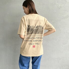 【送料無料】 MANHATTAN PORTAGE マンハッタンポーテージ 別注 バックフォトプリントTシャツ 23SSMP-IN36-JF レディース トップス 半袖 S 全3色