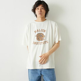 【送料無料】 REMI RELIEF レミレリーフ 別注 20天竺プリントTシャツ MALION RN24329254-JF メンズ トップス 半袖 M ホワイト