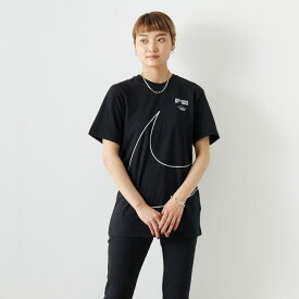 NIKE ナイキ ビッグスウォッシュロゴTシャツ DZ2884 レディース トップス 半袖 S ホワイト/ブラック